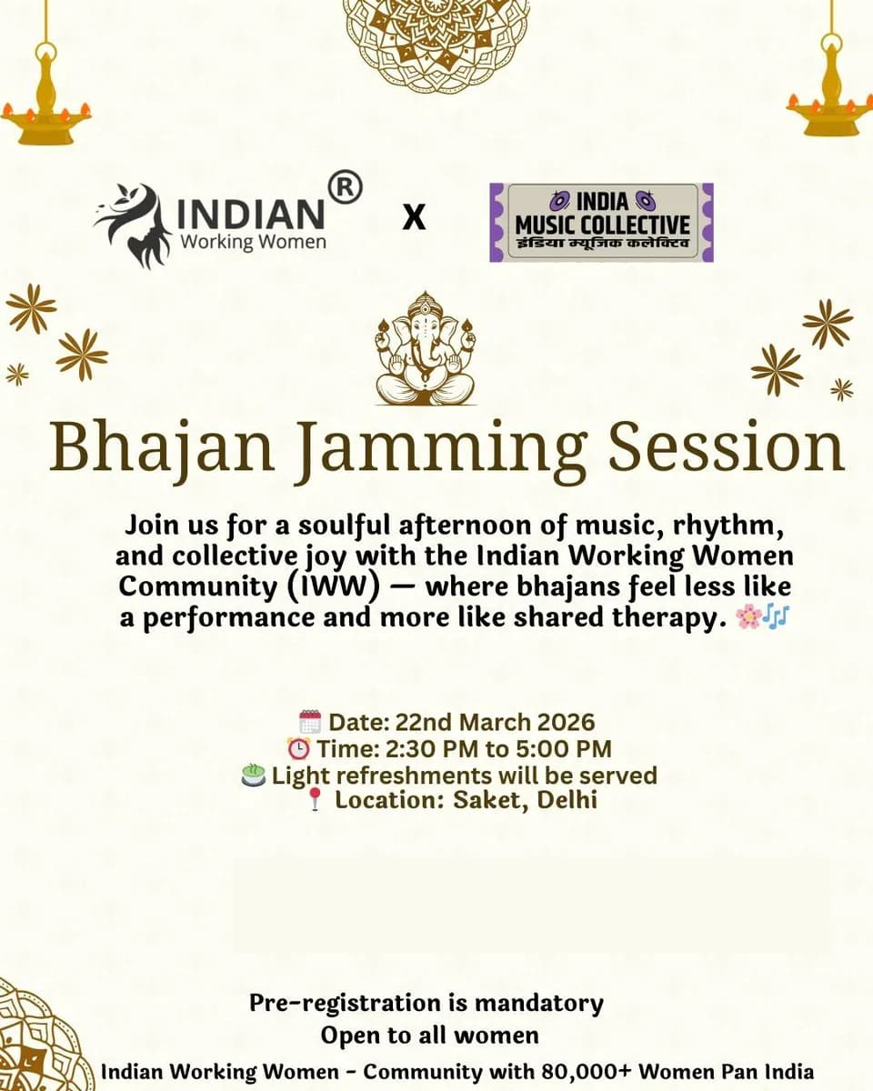  Bhajan Jamming: A Soulful Afternoon for Women 