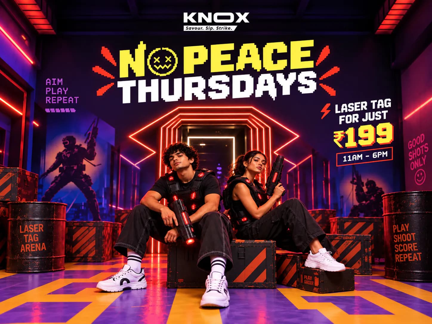 KNOX No Peace Thursdays: Laser Tag